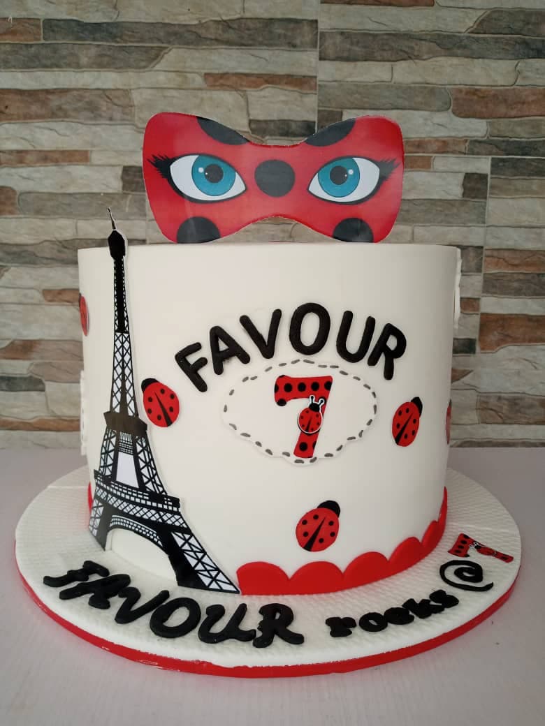 Lady Bug Themed Cake