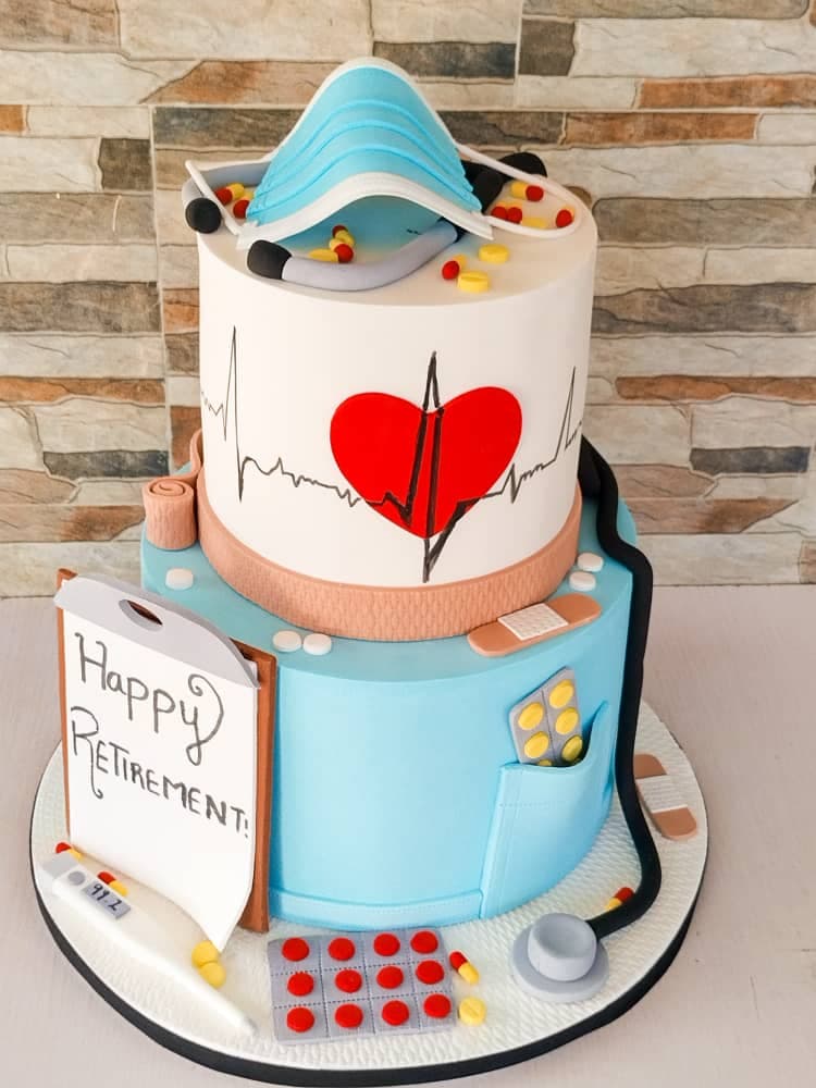 Retirement Cake For A Doctor 