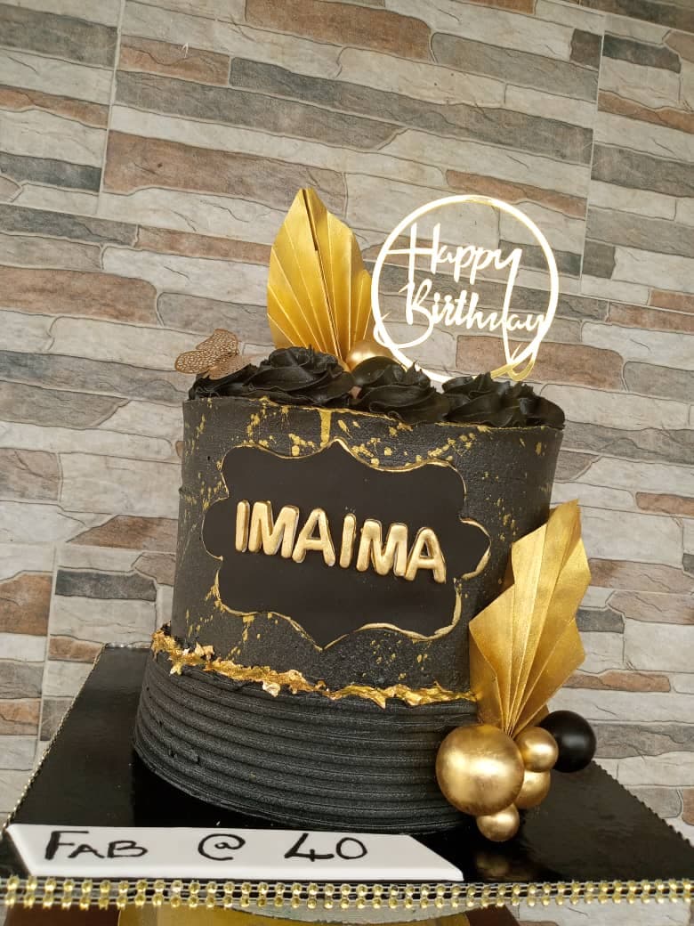 Chocolate Themed Birthday Cake 